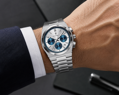 Poedagar Sheik Silver Chrono Barbati