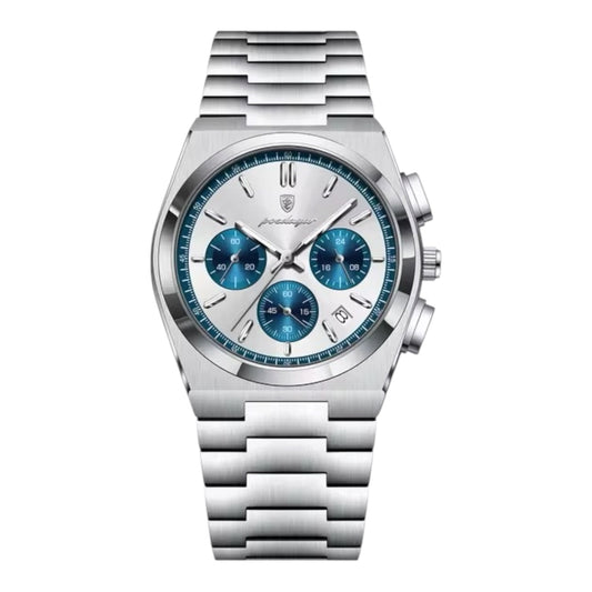 Poedagar Sheik Silver Chrono Barbati