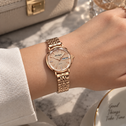 Poedagar Sheik Rose Gold Crystal Dama